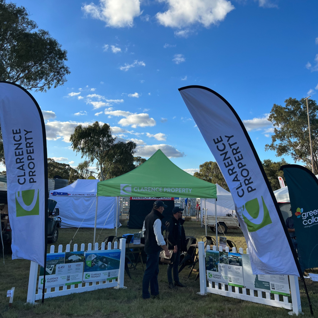 Clarence Property's Investor Relations team at FarmFest 2023.