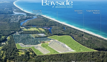 Bayside Brunswick Heads Aerial image